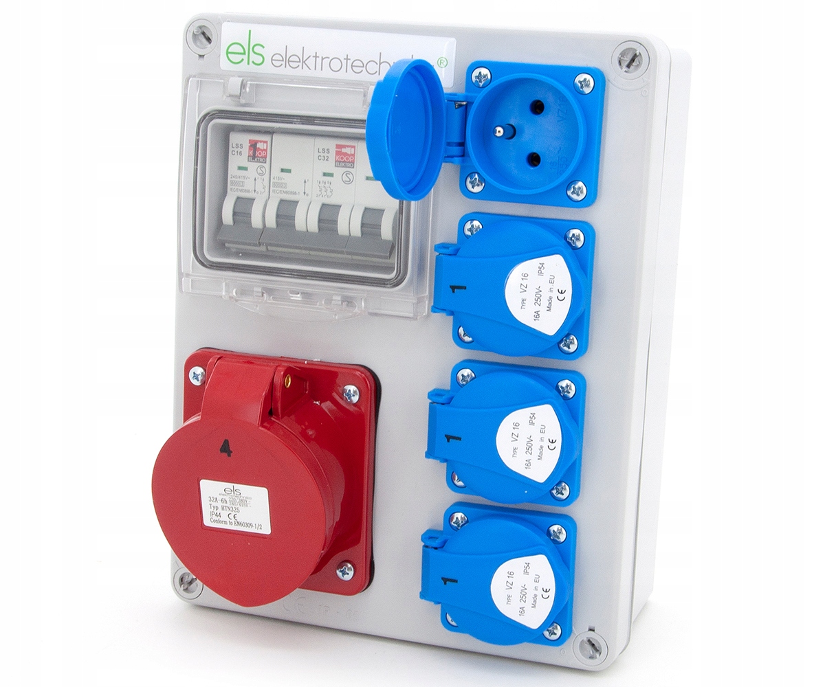 ROZDZIELNICA BUDOWLANA 32/5 4*230V ZABEZPIECZENIA EAN (GTIN) 5903068704321