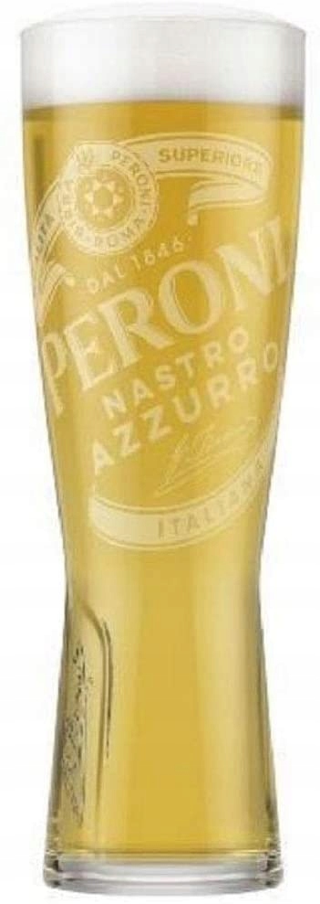PERONI NASTRO AZZURO BEER szklanka HALF pint ITALIA Włochy Rodzaj kufle do piwa