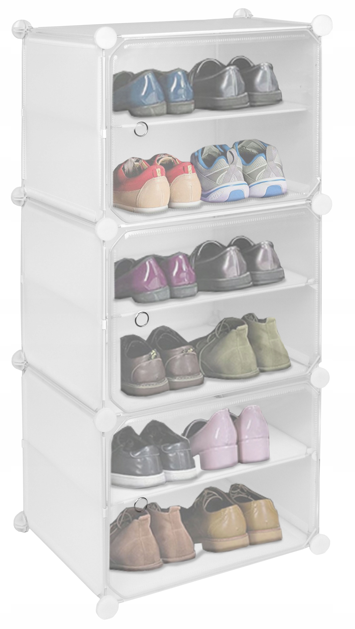 SZAFKA MODUŁOWA GARDEROBA REGAŁ NA BUTY OBUWIE BIAŁA STOJAK PÓŁKI PUDEŁKA Stan opakowania oryginalne