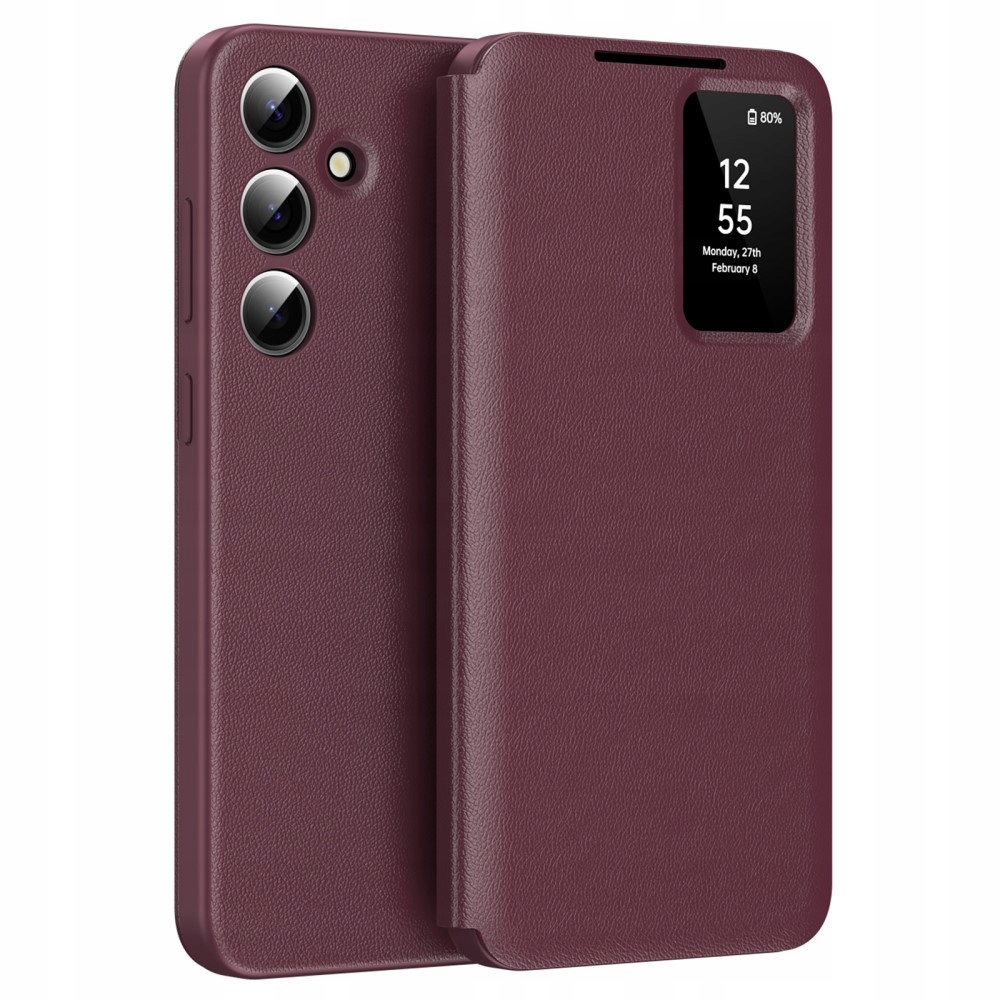 Etui Z Klapką Smart View Do Samsung Galaxy S25 5G -obudowa Case Pokrowiec