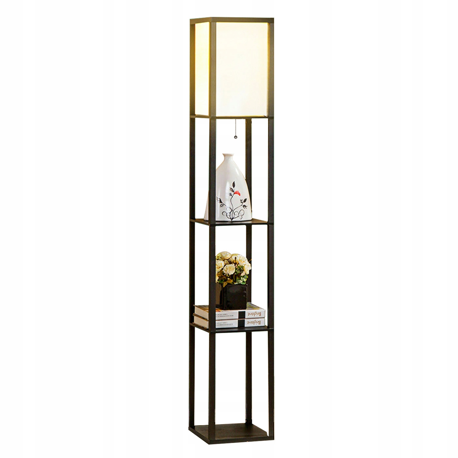 LAMPA STOJĄCA PODŁOGOWA PÓŁKA REGAŁ DO PRZECHOWYWANIA 160 CM Kod producenta DE-HW1089