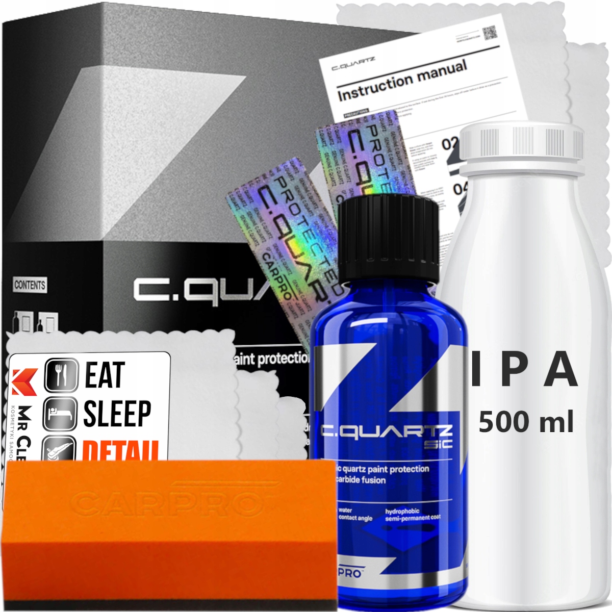 Keramická povrchová vrstva CarPro CQuartz SiC na lak Hydrofobní nátěr 30 ml