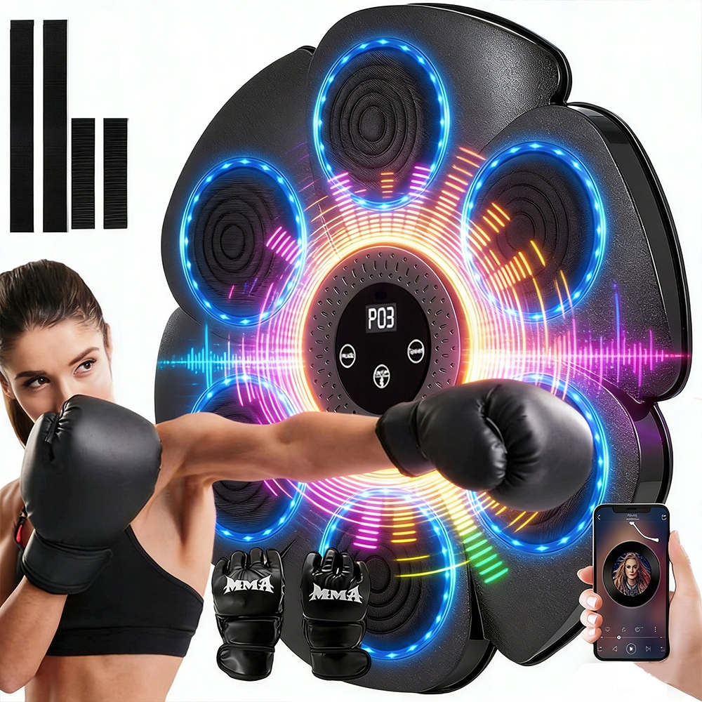 Tarcza Bokserska Treningowa 9TRYBY 18 Prędko Bluetooth Na Ścianę+rękawicami