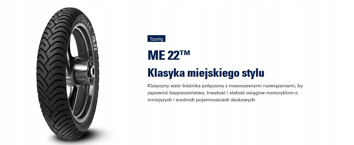 90/90-18 METZELER ME22 TT 57P OPONA PRZÓD TYŁ Marka Metzeler