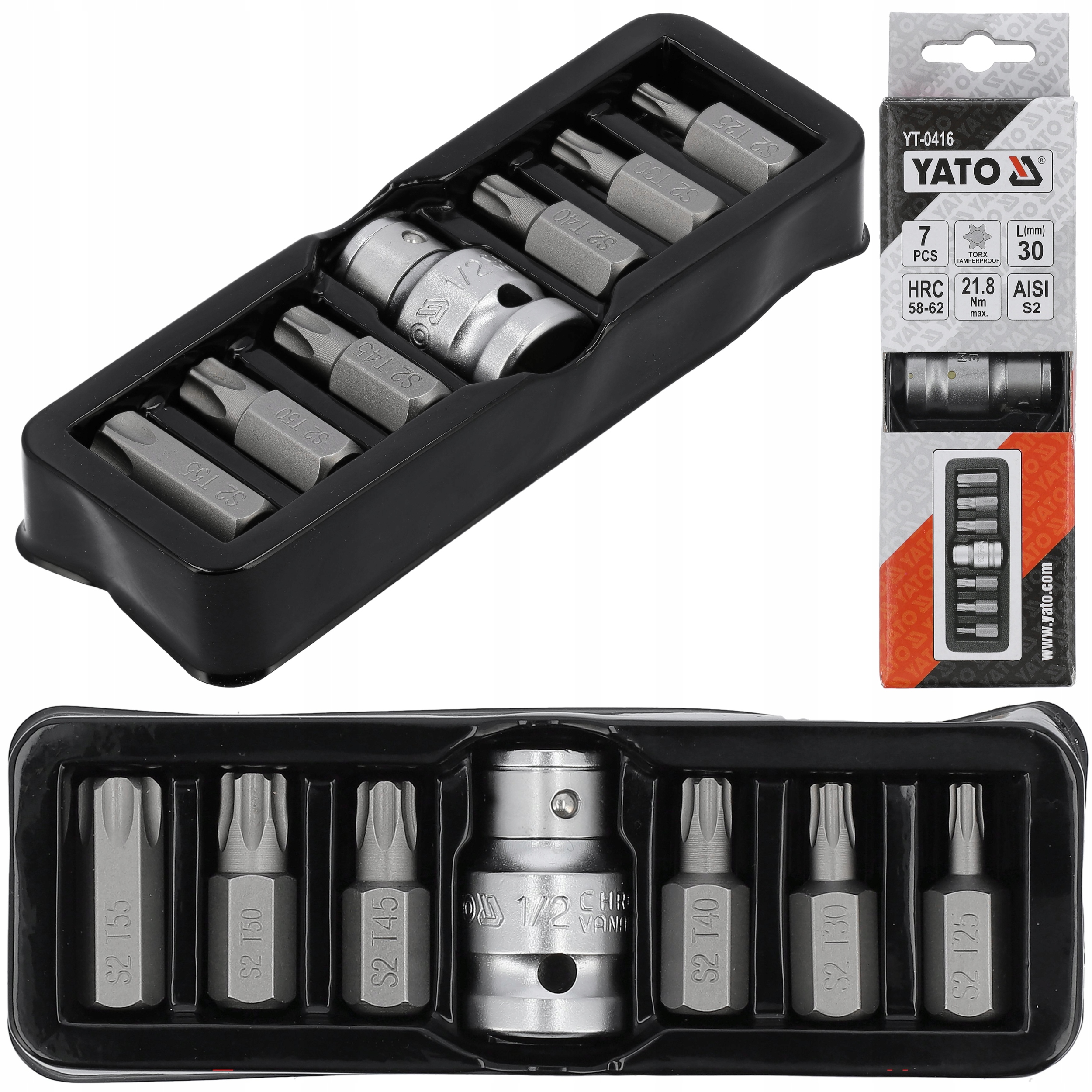 

Yato Końcówki Wkrętakowe Bity Torx Security 7 Szt.