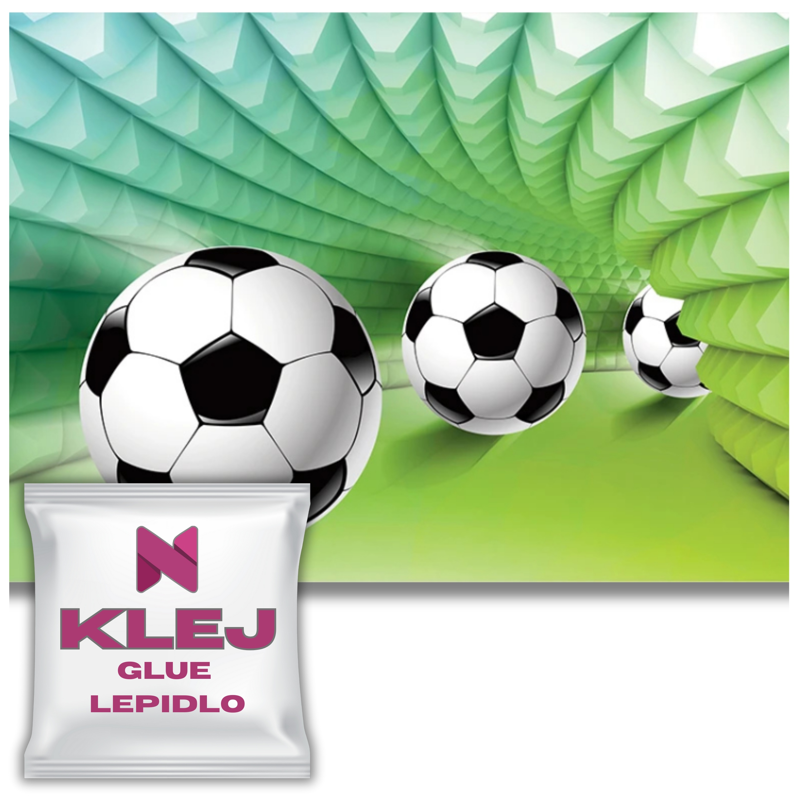 Mladistvá 3D fototapeta na zeď do pokoje Fotbal Sport 260x390