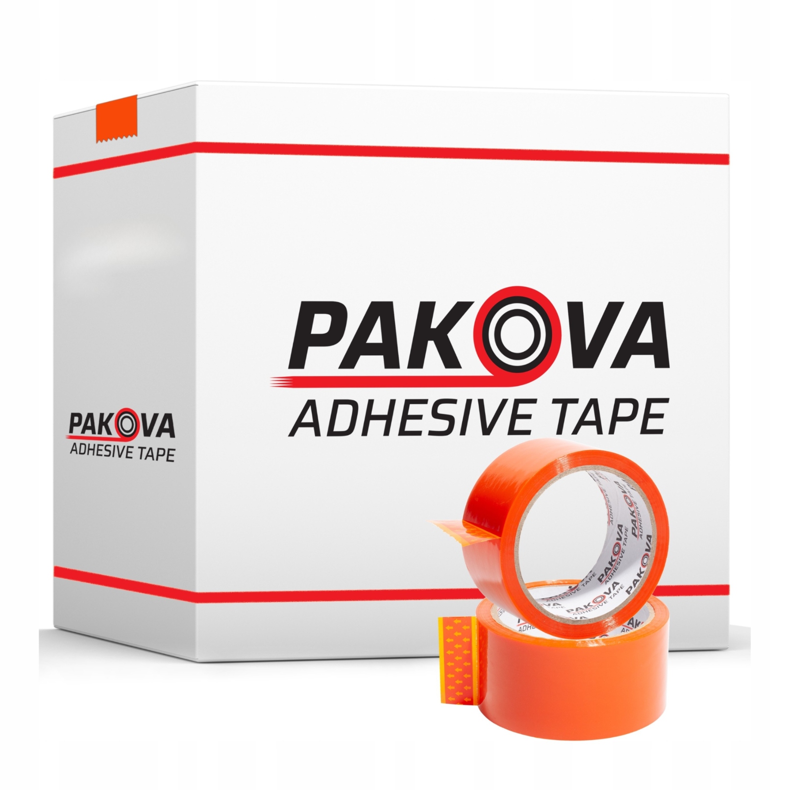 Taśma Pakowa Pomarańczowa 48/100y Pakova 36szt Solidna Wytrzymała