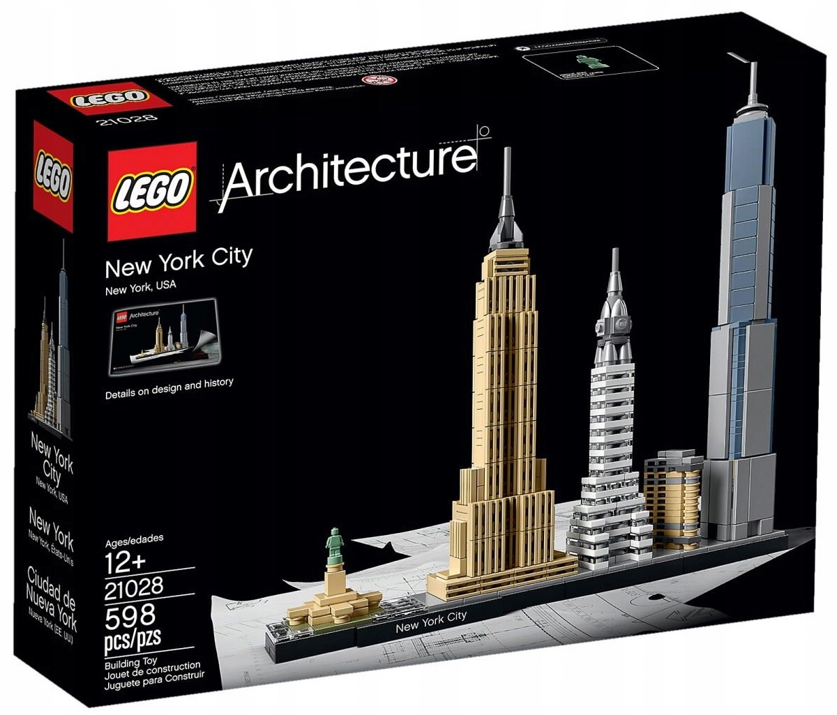 LEGO 21028 Architecture Nowy Jork - Empire State Building - Statua Wolności