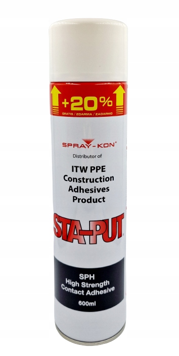 

Klej kontaktowy Spray-kon Sta-put 600 ml