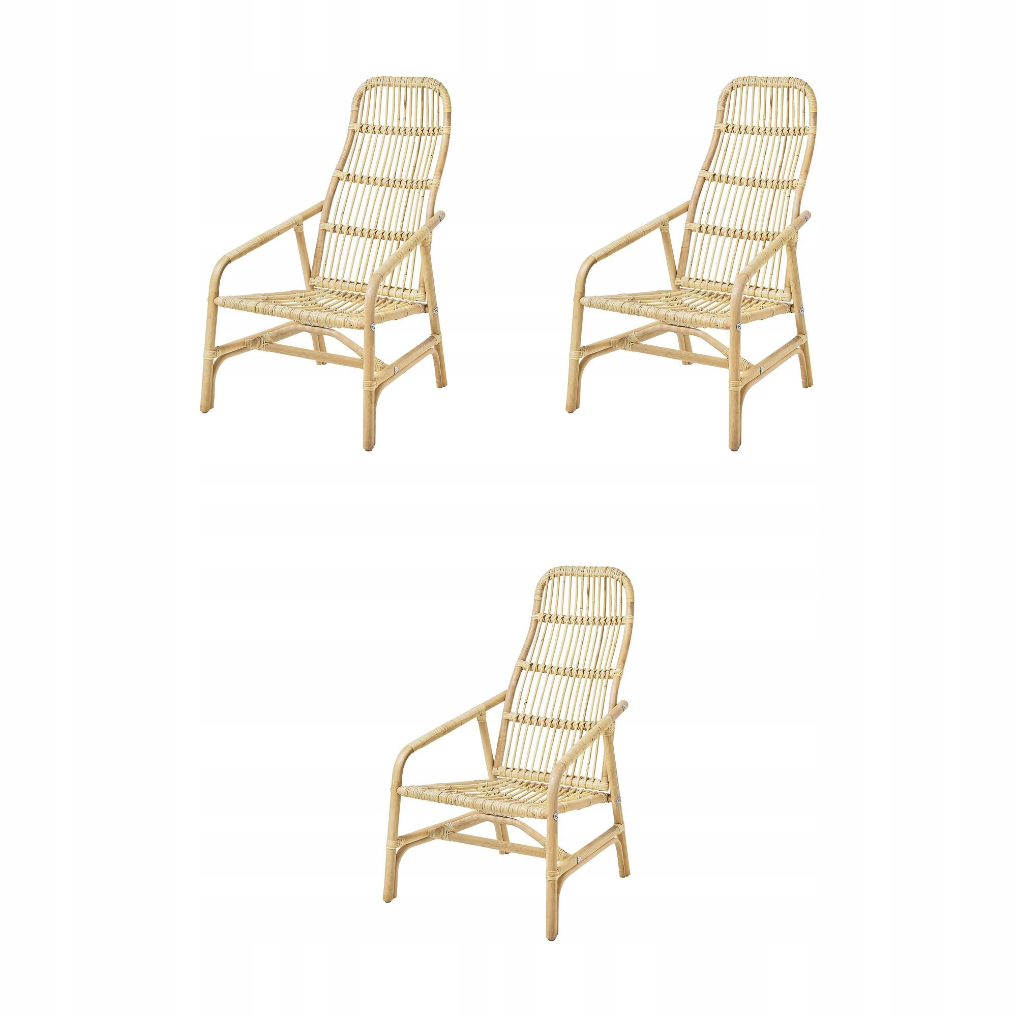 3 szt. Salno Fotel rattan