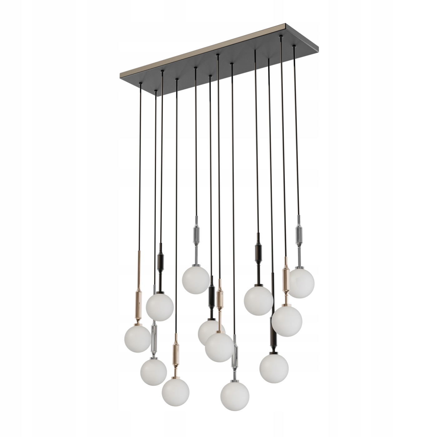 Industriální lampa Ero Multicolor XIV 80×25 zlatá, stříbro, černá do jídelny