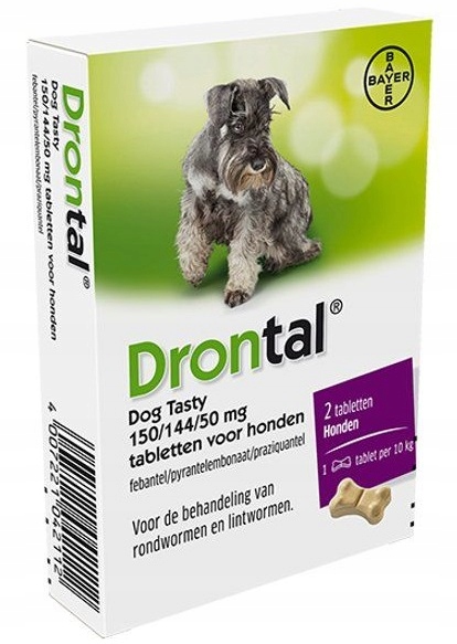 

Drontal 4 Tabletki Odrobaczające Na 40kg