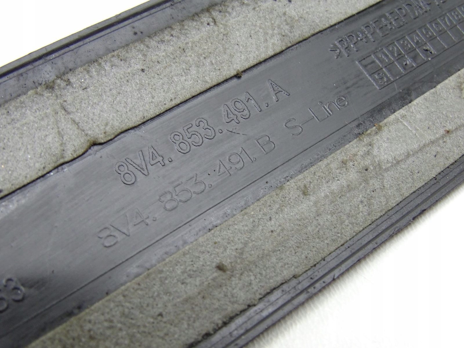 moulding threshold cap AUDI A3 8V S-LINE SB 5D 8V4853491B