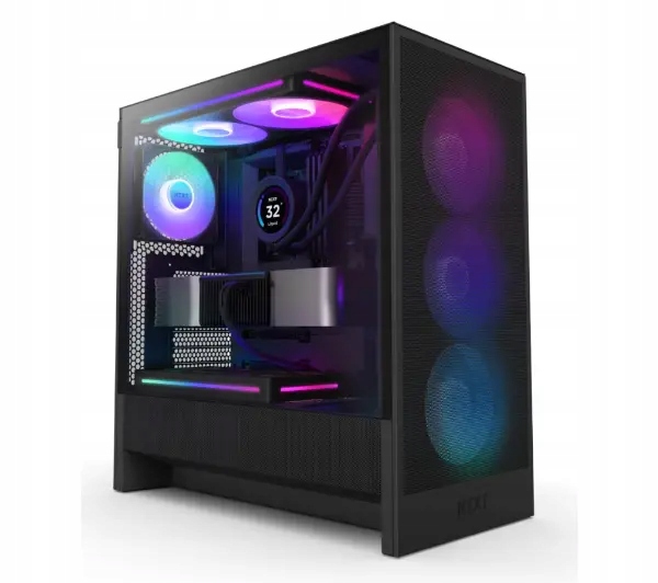 Obudowa do komputera Nzxt H5 Flow Rgb Midi Tower Atx Okno Czarna
