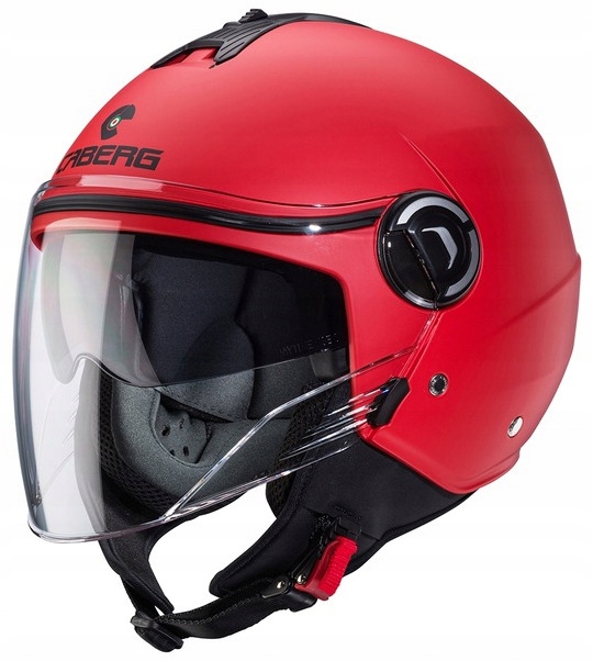 Caberg Rivera V4X Red Matt Motocyklová Prilba Otvorená Je Červená Matná