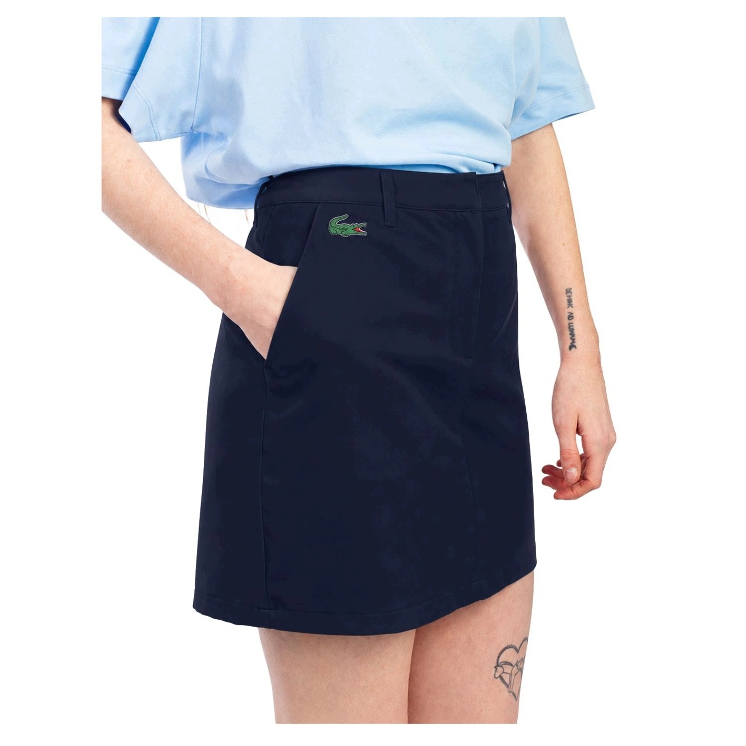 Dámská tmavě modrá sukně Lacoste s vnitřními kraťasy, vel. 34
