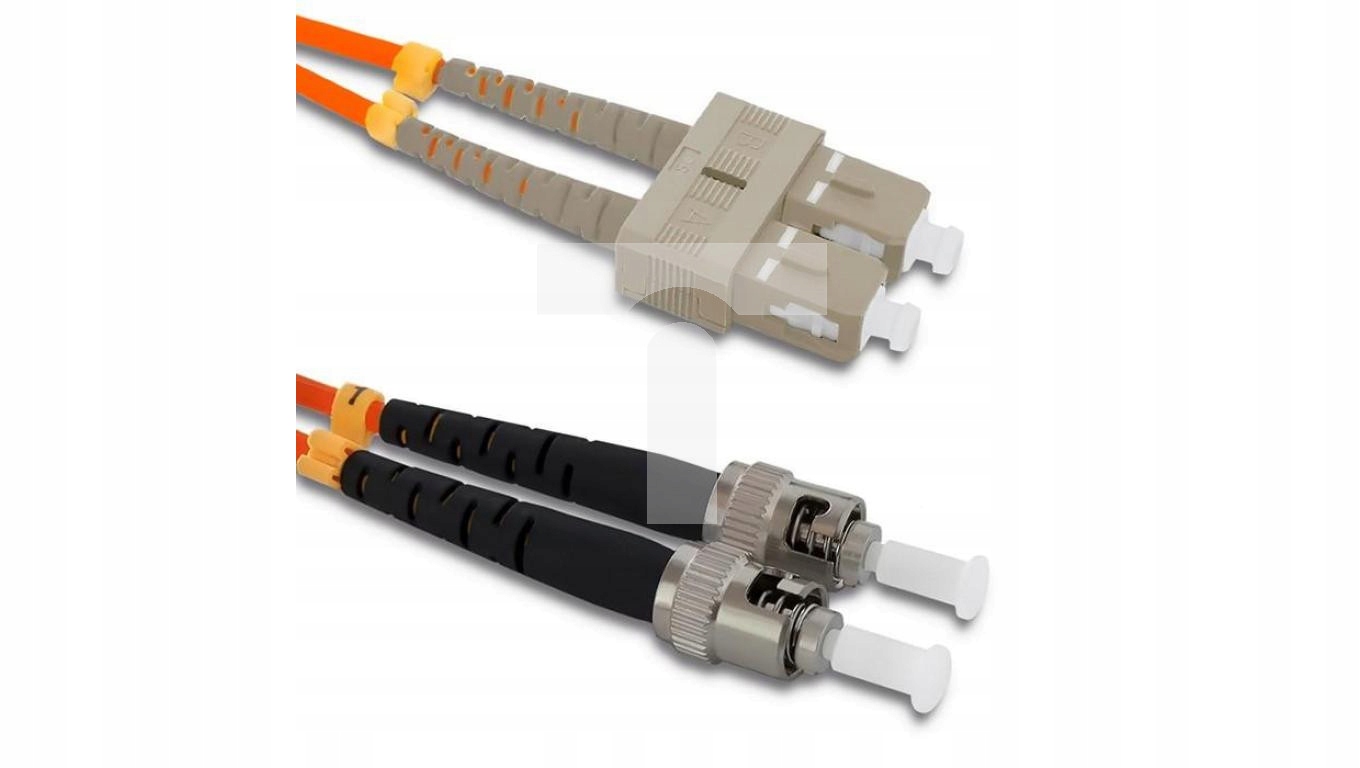 Qoltec Patchcord światłowodowy SC/UPC - ST/UPC Multimode 50/125 OM2 Duple