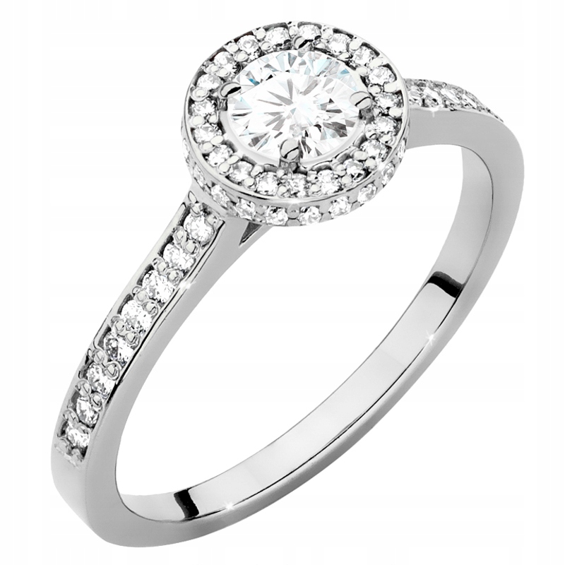 Zlatý Prstýnek 585 Kolo s Brilianty 0,74 ct
