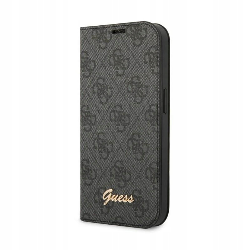 Guess 4G Metal Camera Outline Booktype Case – Pouzdro pro iPhone 14 Pro Max (černé)