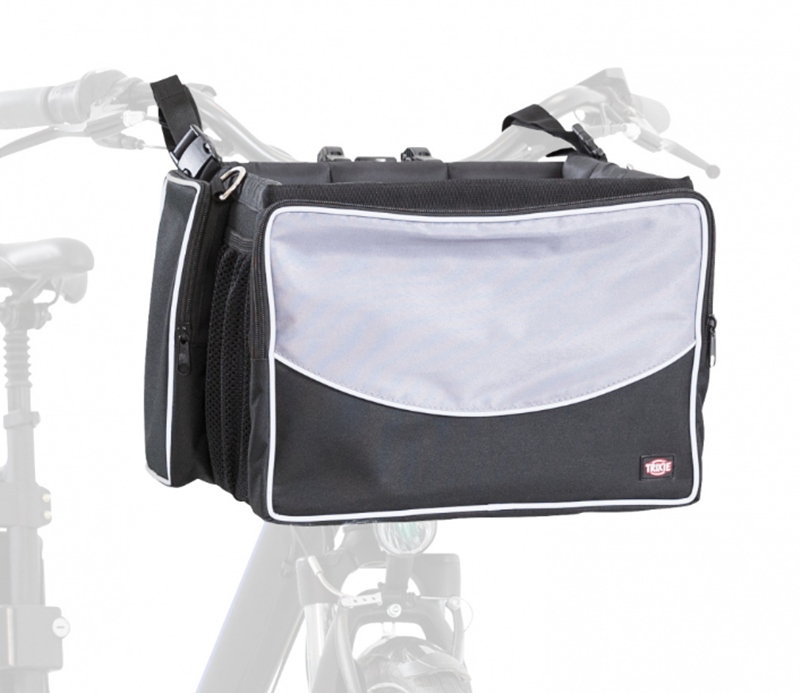 Levně Trixie Přepravka taška košík na kolo volant pro psa kočku 7 kg