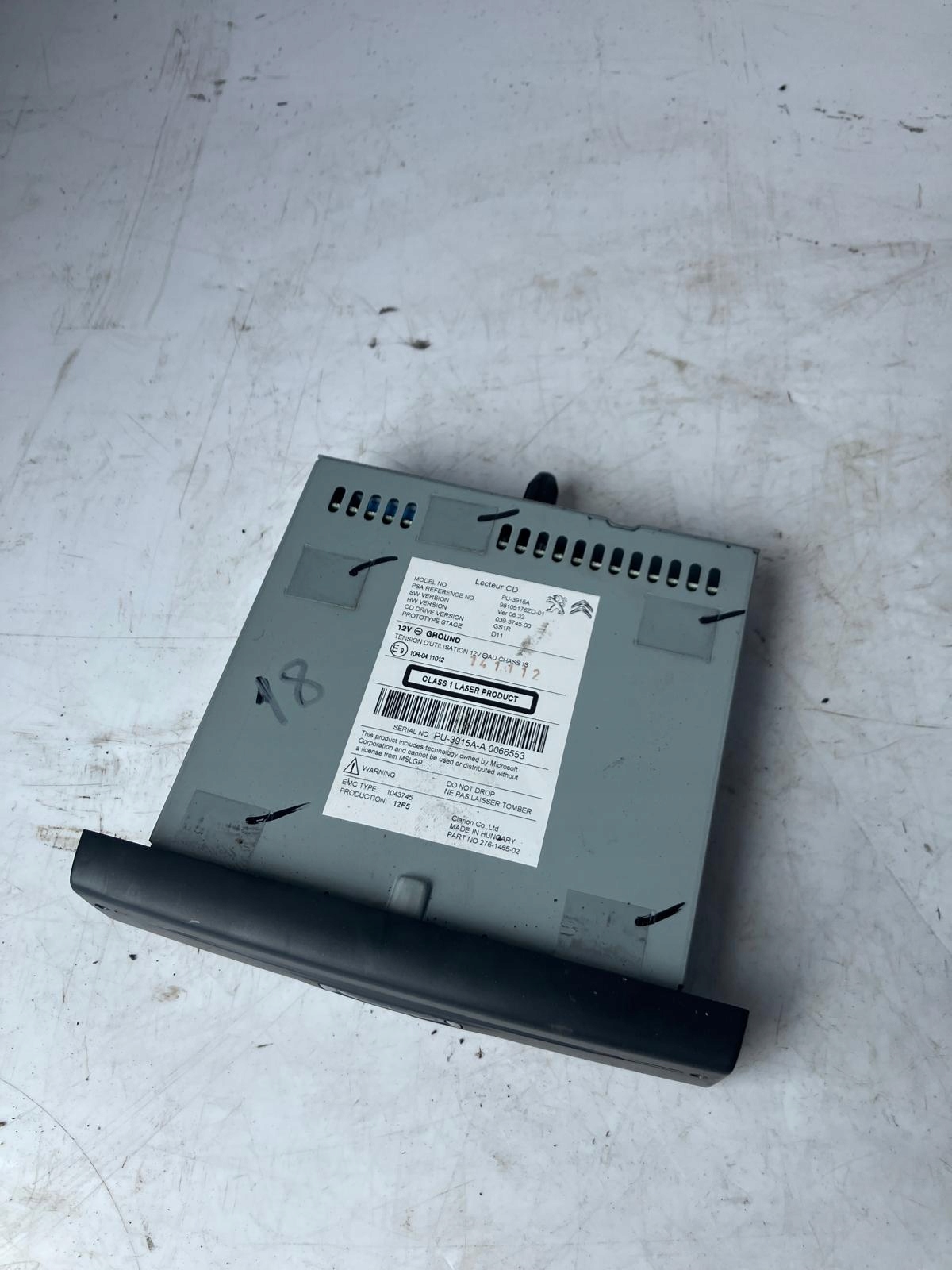 CZYTNIK CD der Navigation C4 PICASSO II 98105176ZD