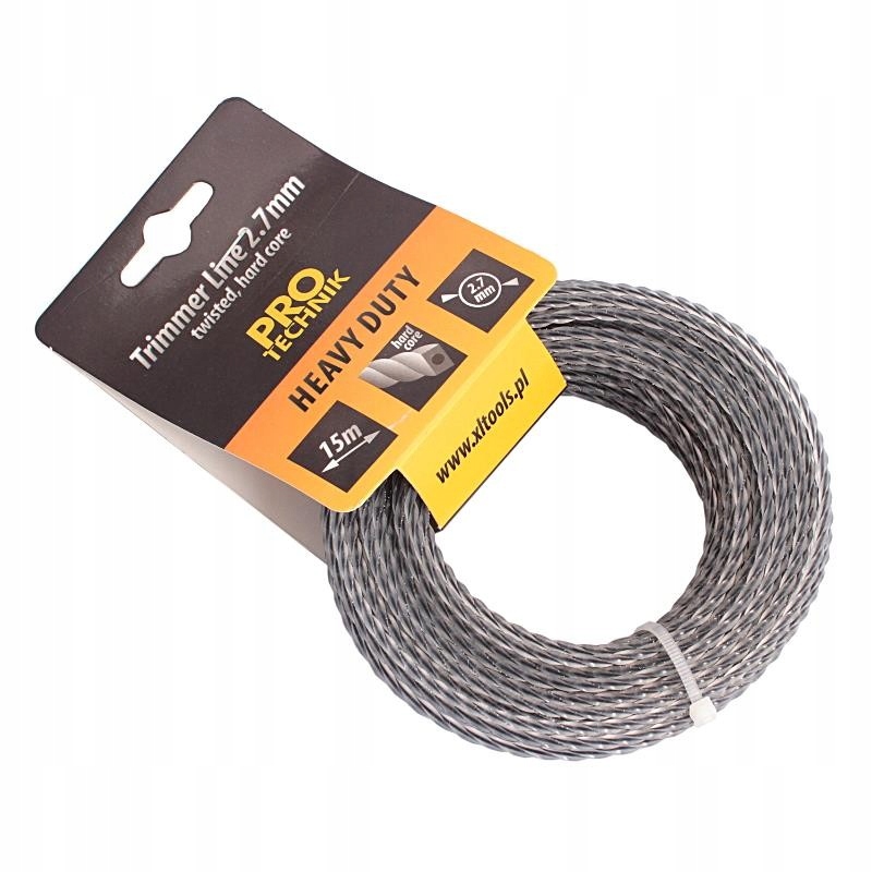 

Żyłka do kosiarek spiralna 2.7mm/15m wzmoc. rdzeń