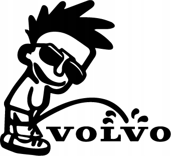 

Naklejka na auto samochód Olać Volvo