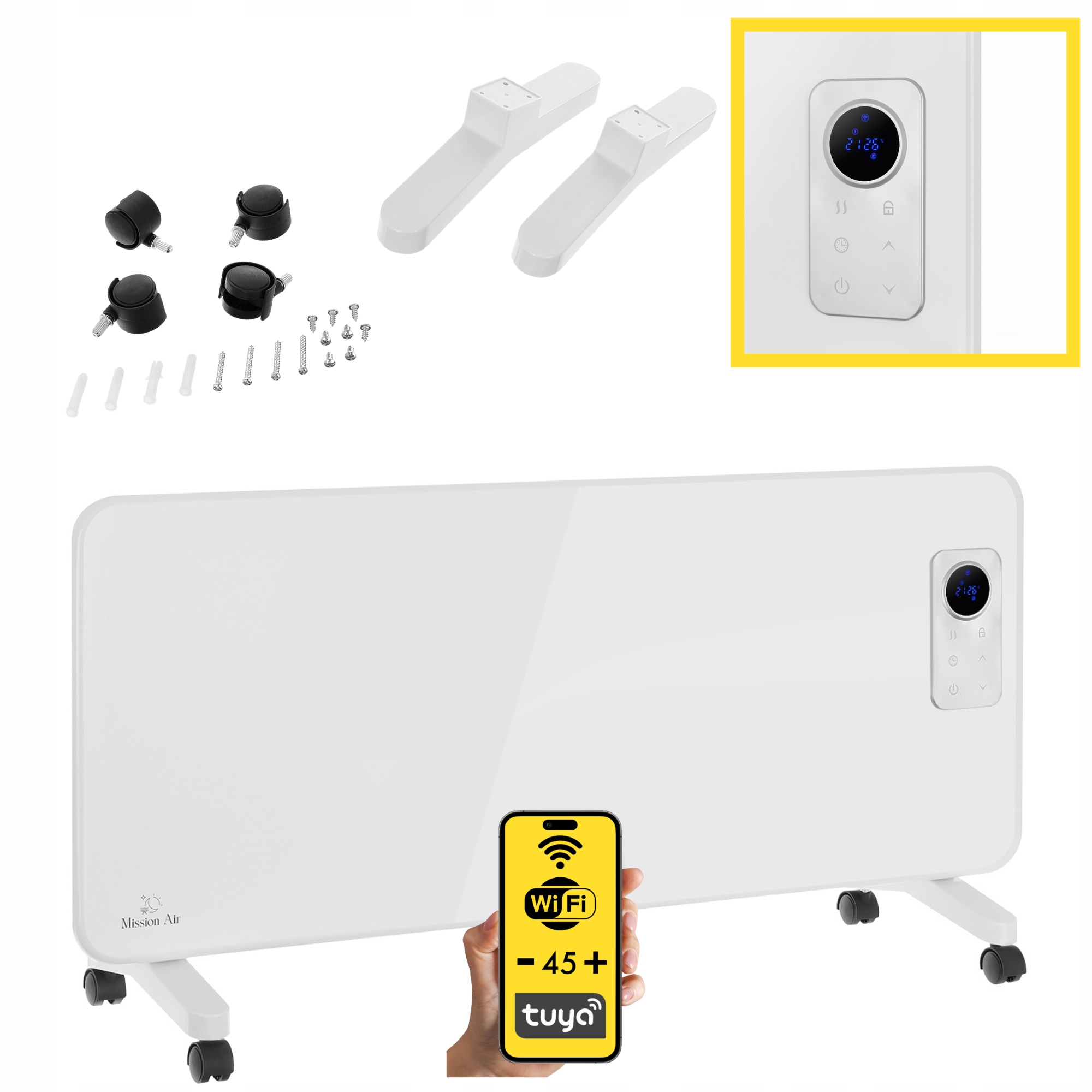 Elektrický konvektorový ohřívač Tokyo 2000W WiFi