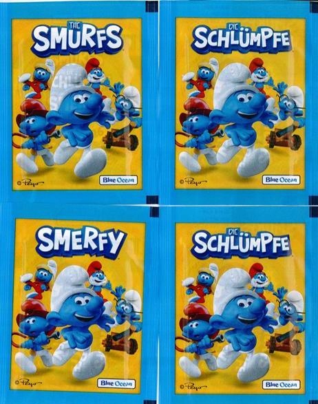 

10 Saszetek Z Naklejkami Smerfy