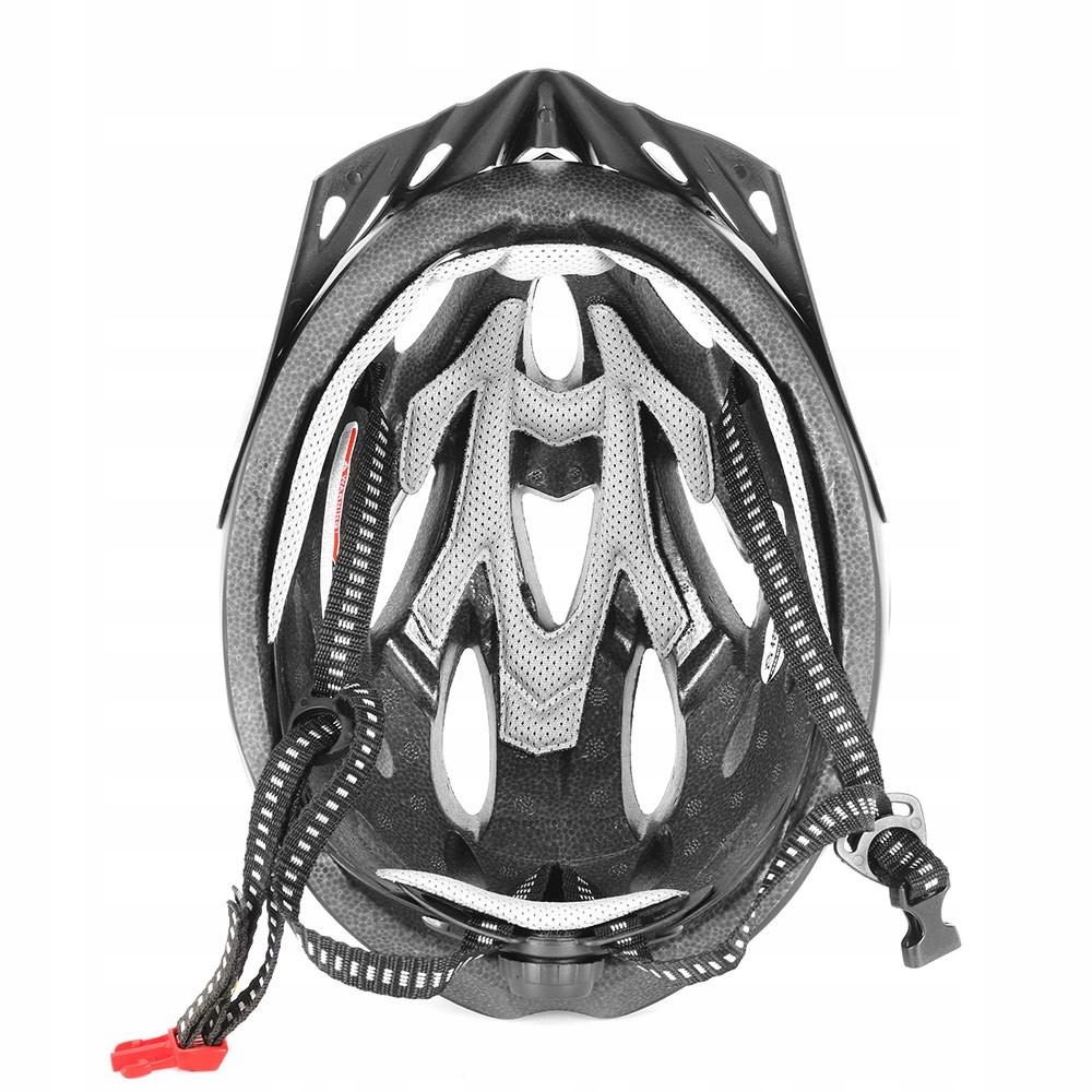 KASK ROWEROWY NA ROWER MĘSKI DAMSKI REGULOWANY 54-63CM M Eleglide Kolor czarny