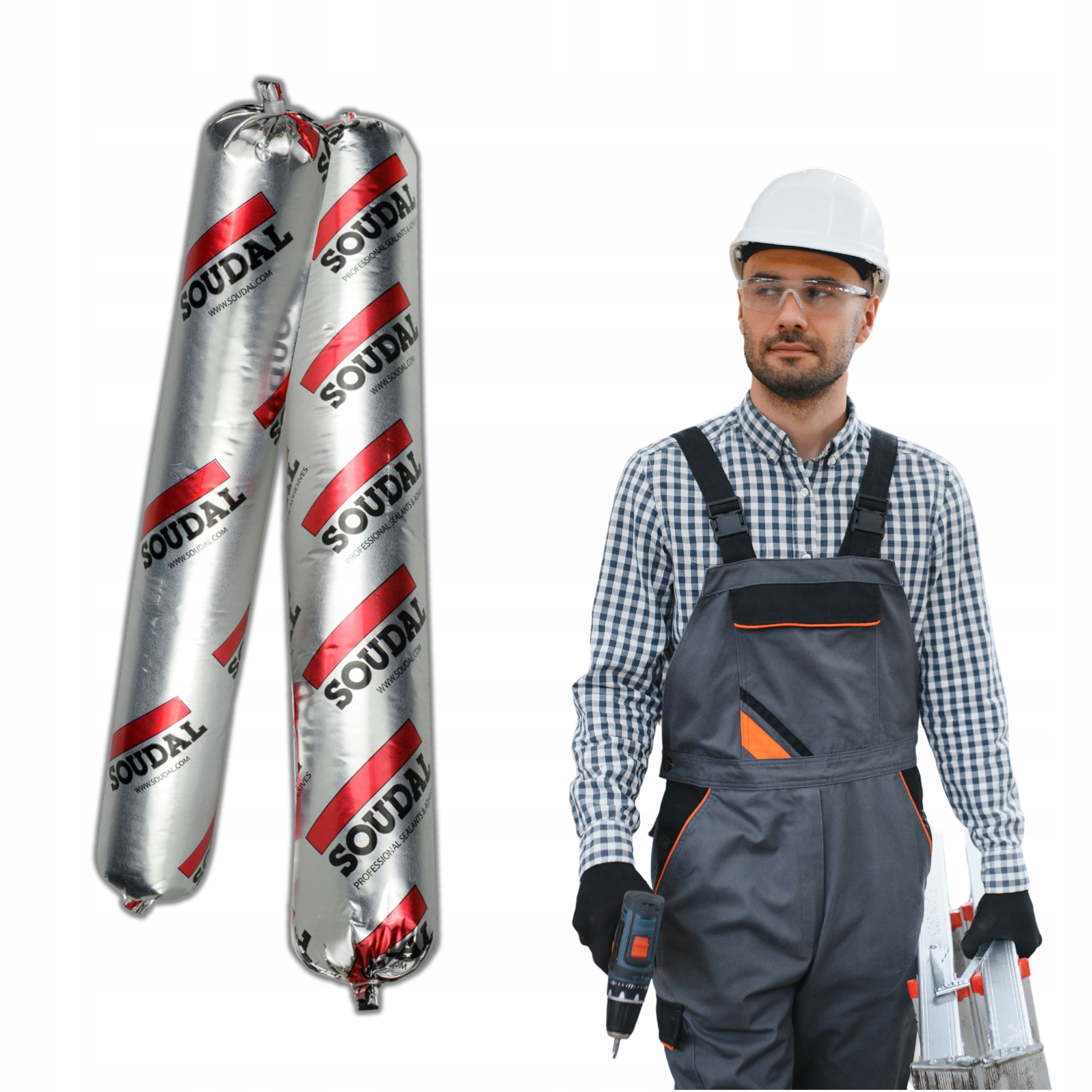 Soudal Silirub 2 600ml Bezbarwny Profesjonalny Silikon Neutralny Elastyczny