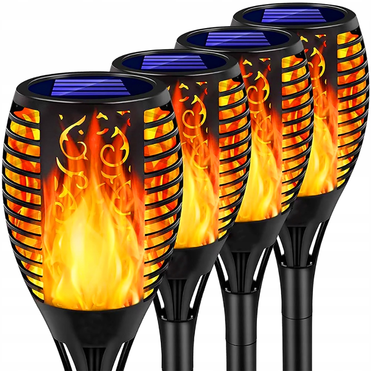 

4x Lampa Solarna Led Pochodnia Efekt Ogień Płomień