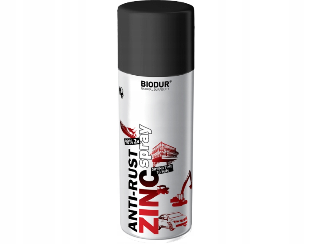 

Spray Farba Cynkowa Antykorozyjna 400 ml Biodur