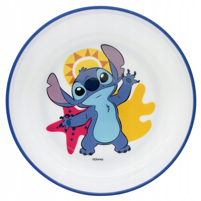 LILO I STITCH zestaw śniadaniowy obiadowy naczyń PREMIUM do mikrofali 3w1 Kolor wielokolorowy