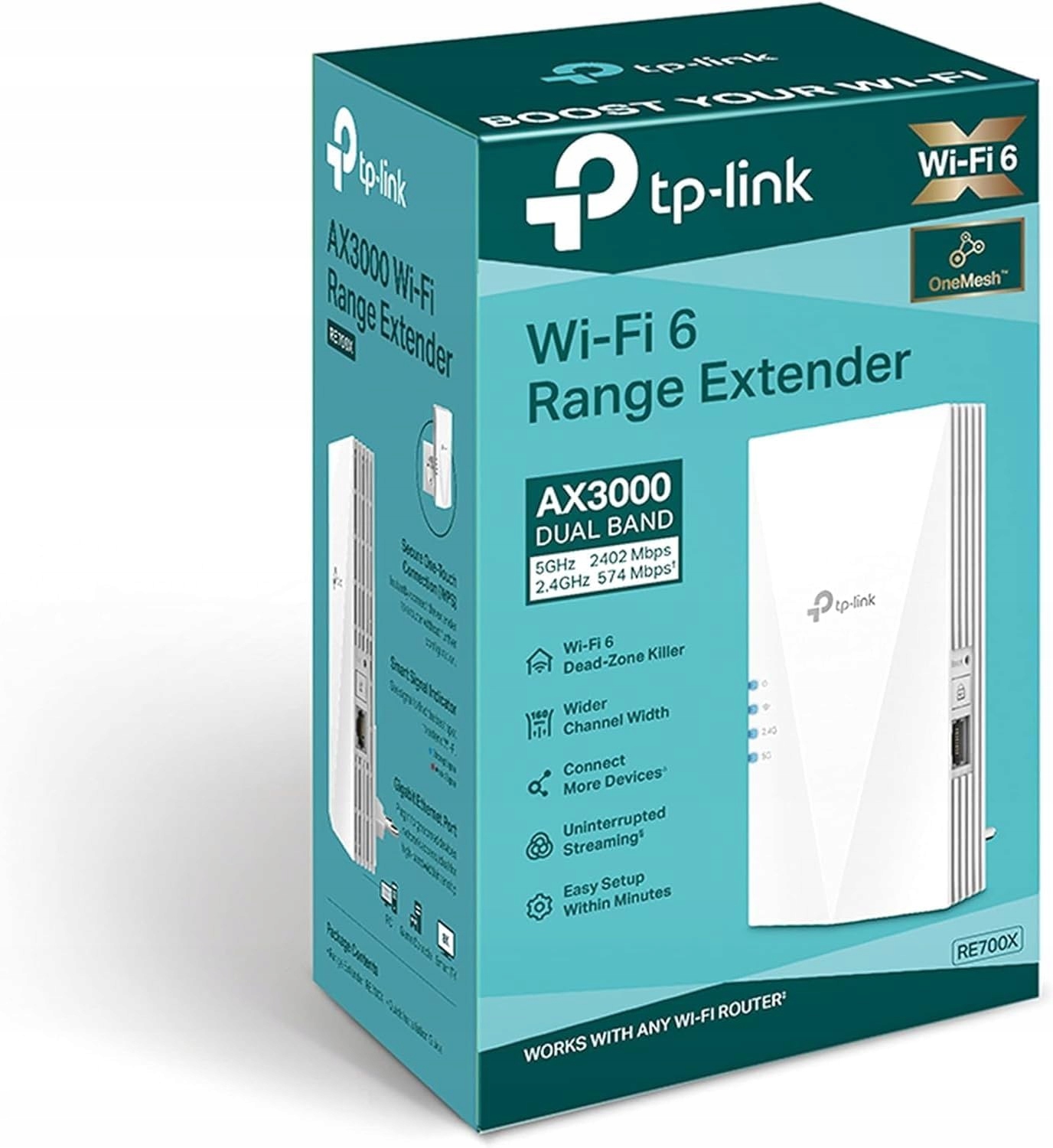 Усилитель сигнала Wi-Fi TP-Link RE700X AX3000