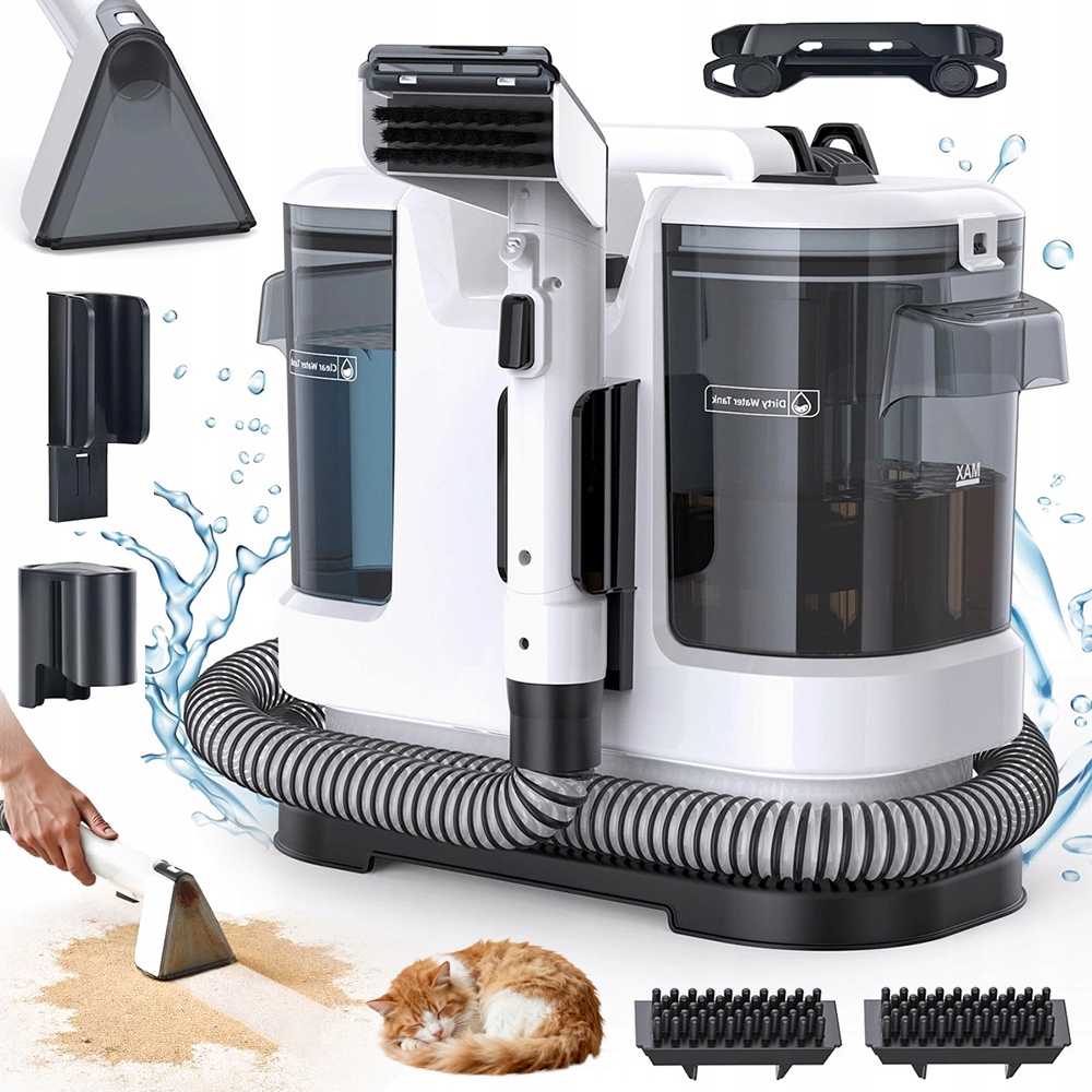 Vysavač Prací Na Koberce A Automobily 450 W Mokrý A Suchý Čistič 12 Kpa