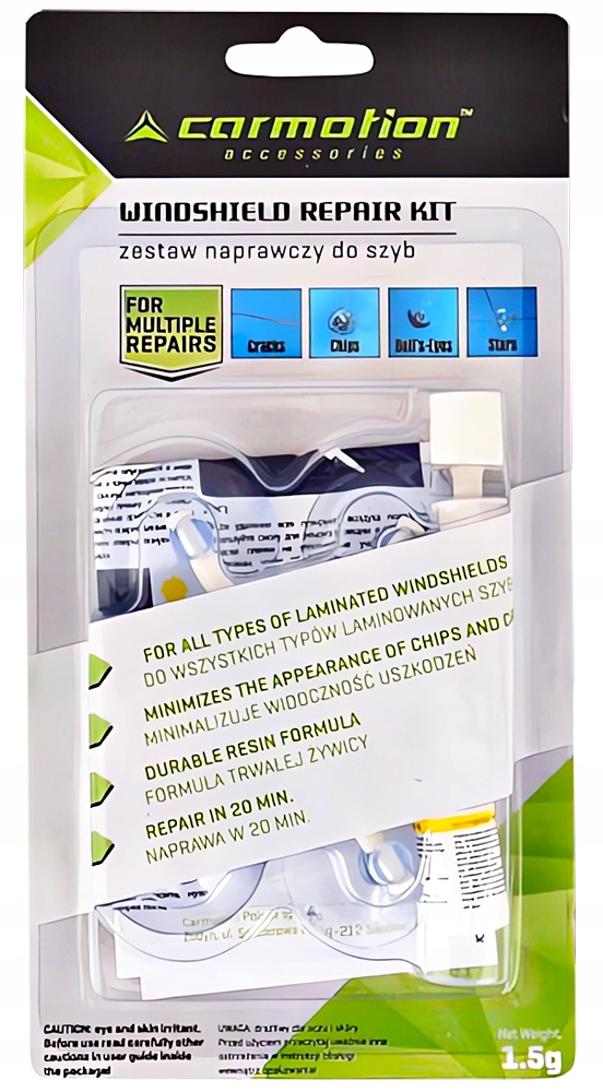 ZESTAW NAPRAWCZY DO NAPRAWY SZYBY SAMOCHODOWEJ XL Producent Carmotion