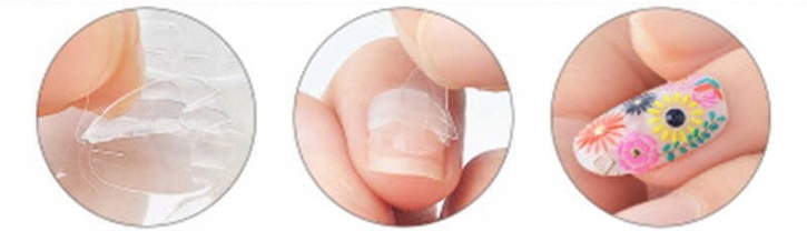 NAKLEJKI POD TIPSY DWUSTRONNE NA PAZNOKCIE Marka Clavier