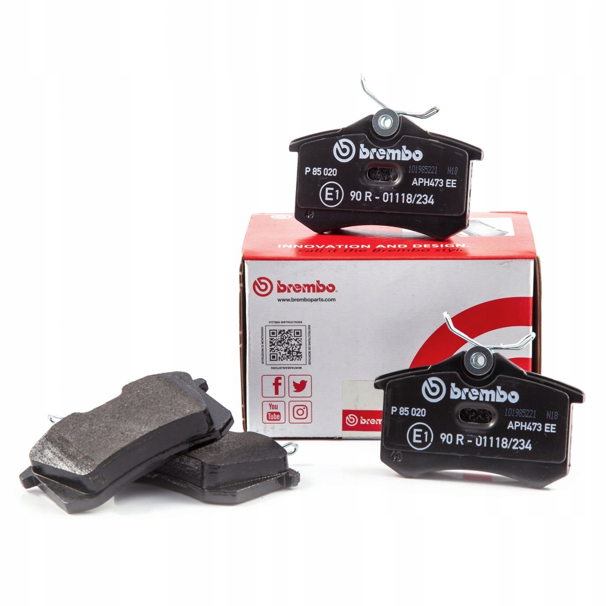 

Klocki Brembo Tył Honda Jazz II, Jazz IV 239mm