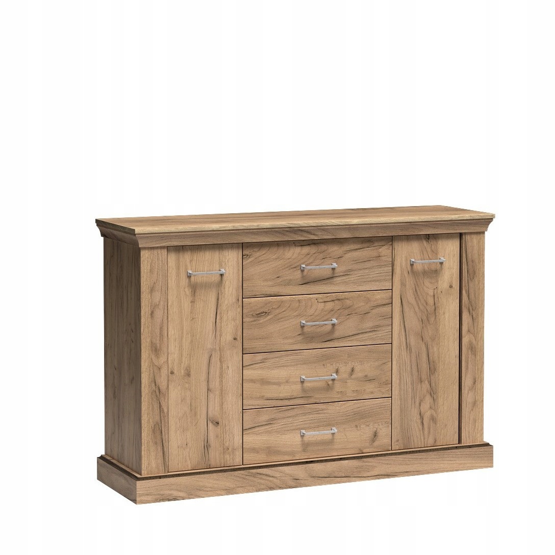 Komoda Desio 142 cm do obývacího pokoje Ložnice Dub