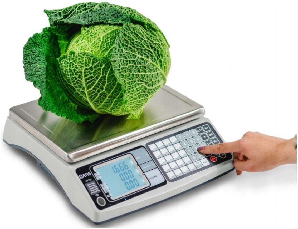 Váha s legalizací Obchodní kalkulačka 30 kg 15 kg přesnost 10/5 g RS232