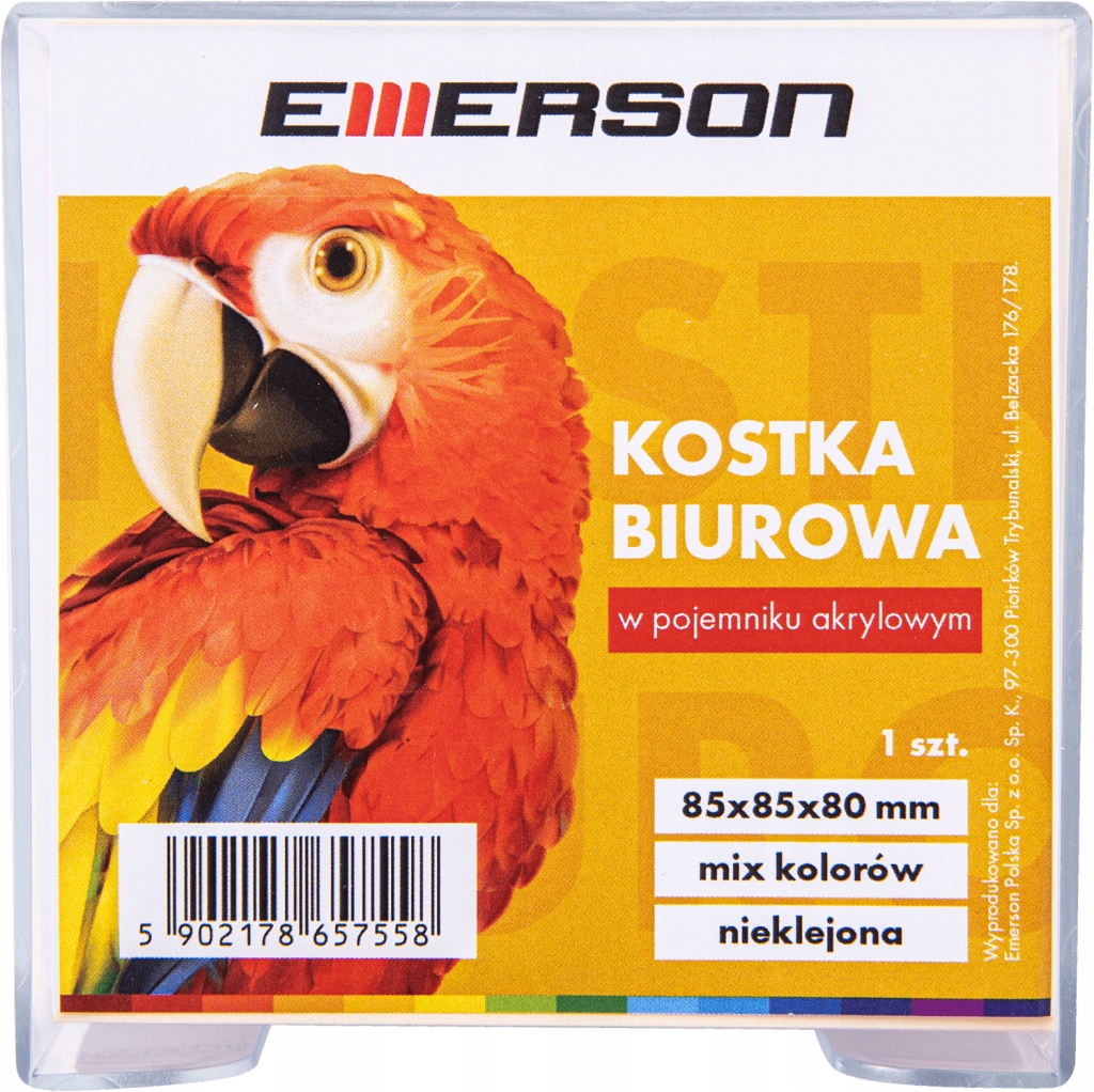 

Kostka Kolorowa W Pojemniku Emerson 85X85X80