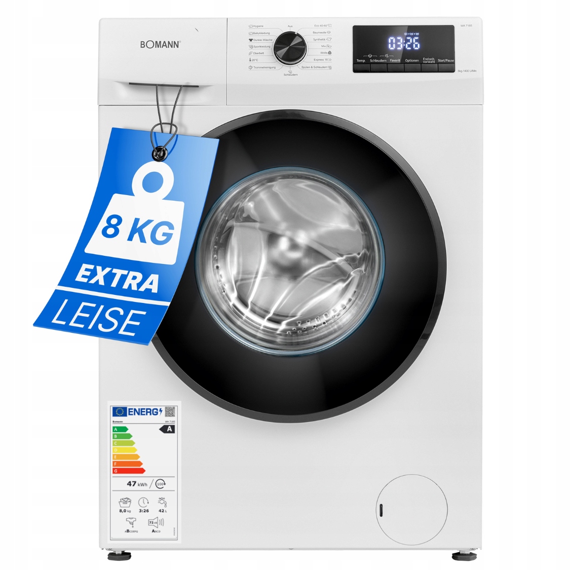 Pralka wolnostojąca Wa 7185 Bomann (biała)