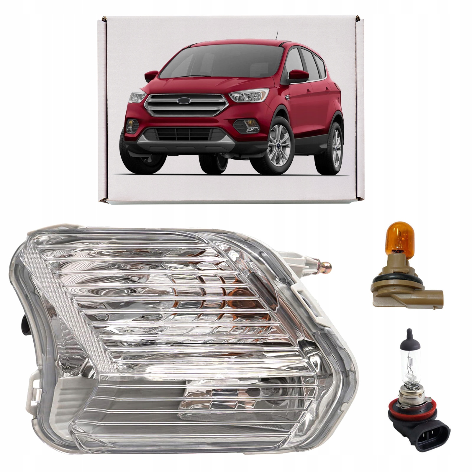 Ford Kuga MK2 16-19 Halogenová Lampa Přední Levá S Směrovkou GV4413B221