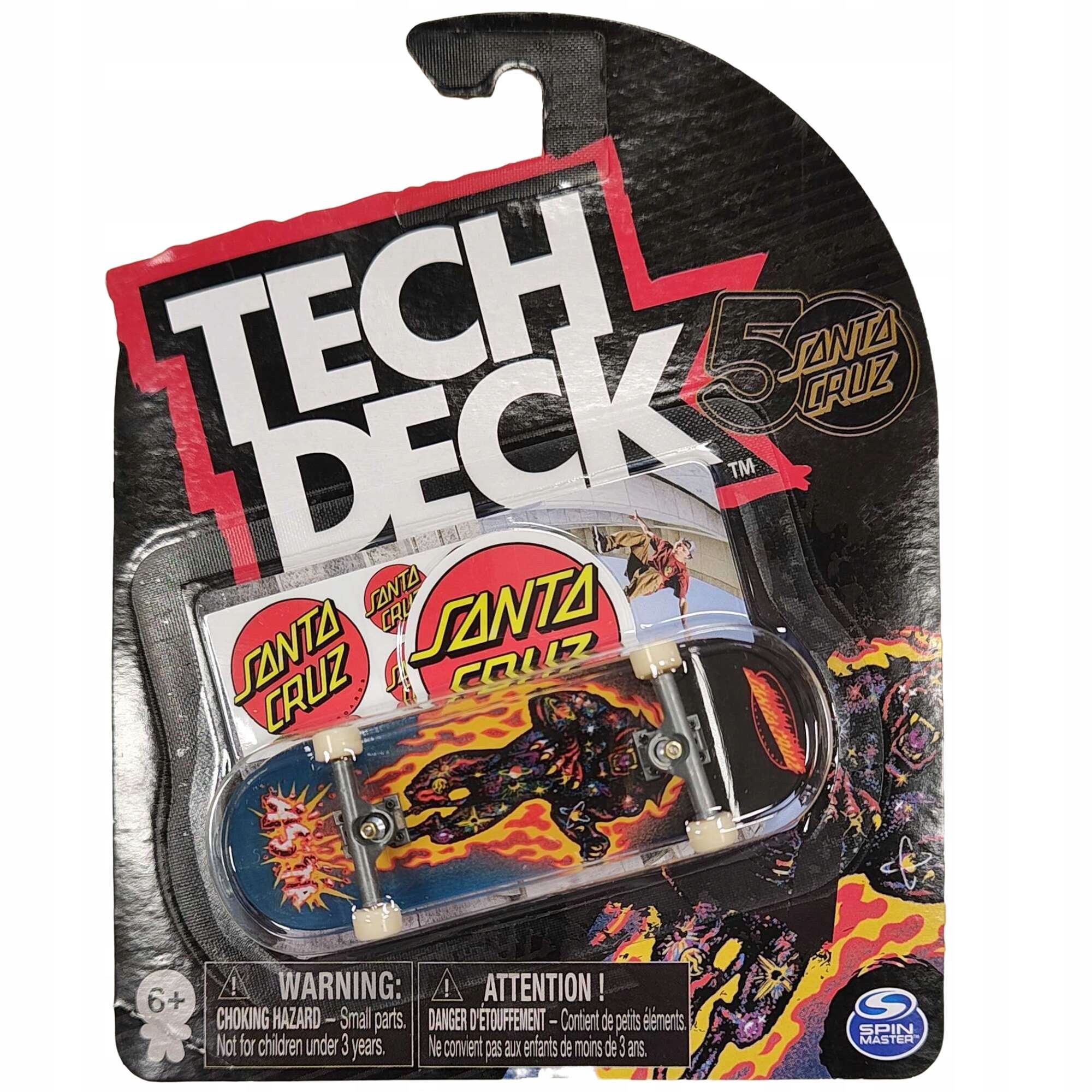 DESKOROLKA PANTERA SANTA CRUZ FINGERBOARD + NAKLEJKI TECH DECK