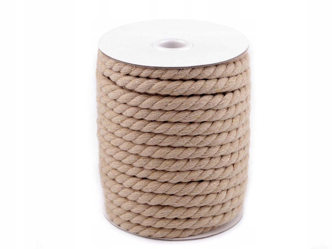 Bavlněná šňůra kroucená fi8 mm macrame 20 m