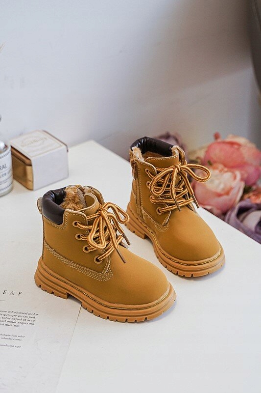 BOTKI TRAPERY DZIECIĘCE OCIEPLANE NA SUWAK CAMEL 26 Marka Inna marka