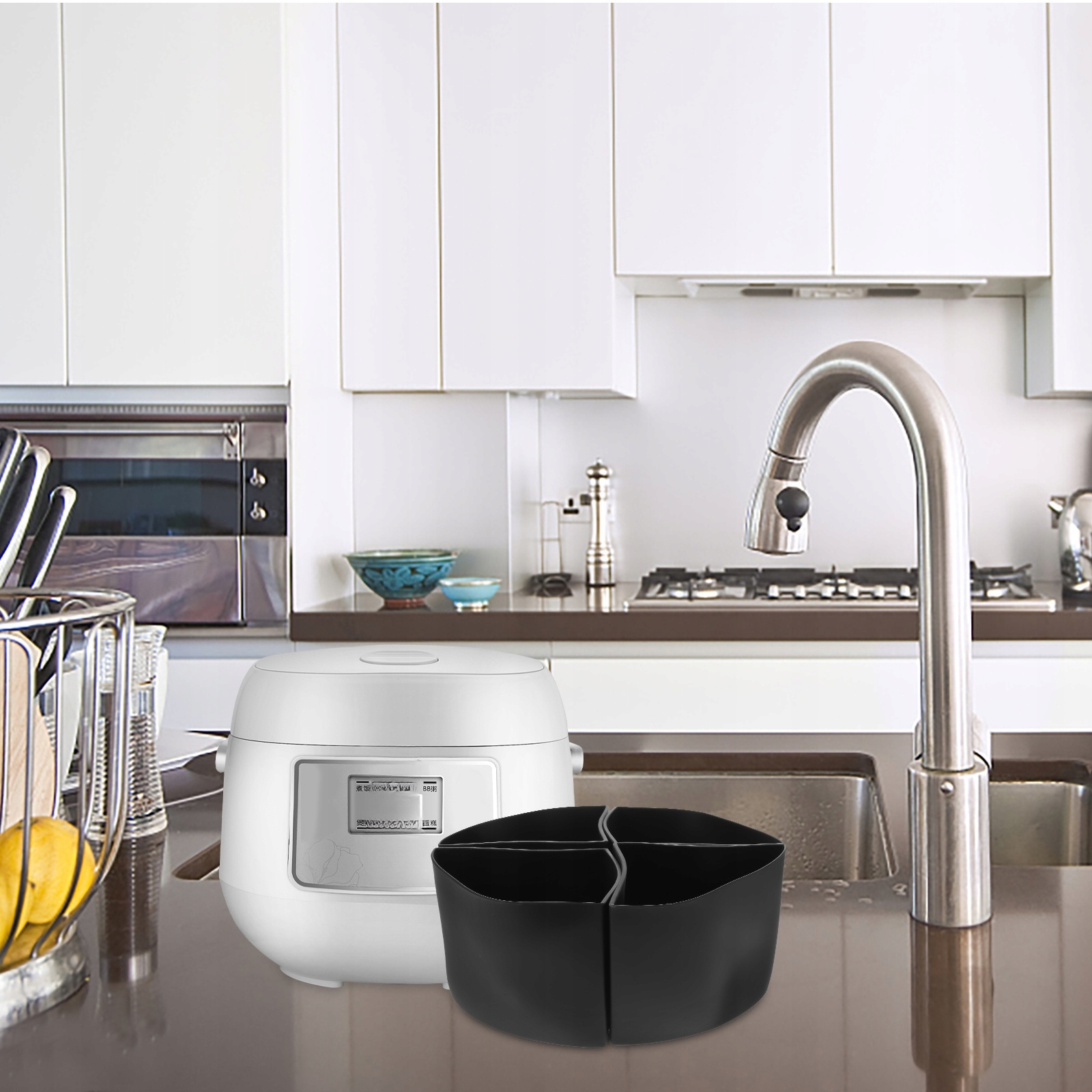 WKŁADKI PRZEGRODOWE DO SLOW COOKERA DO OWALNYCH OKRĄGŁYCH Kolor dominujący czarny