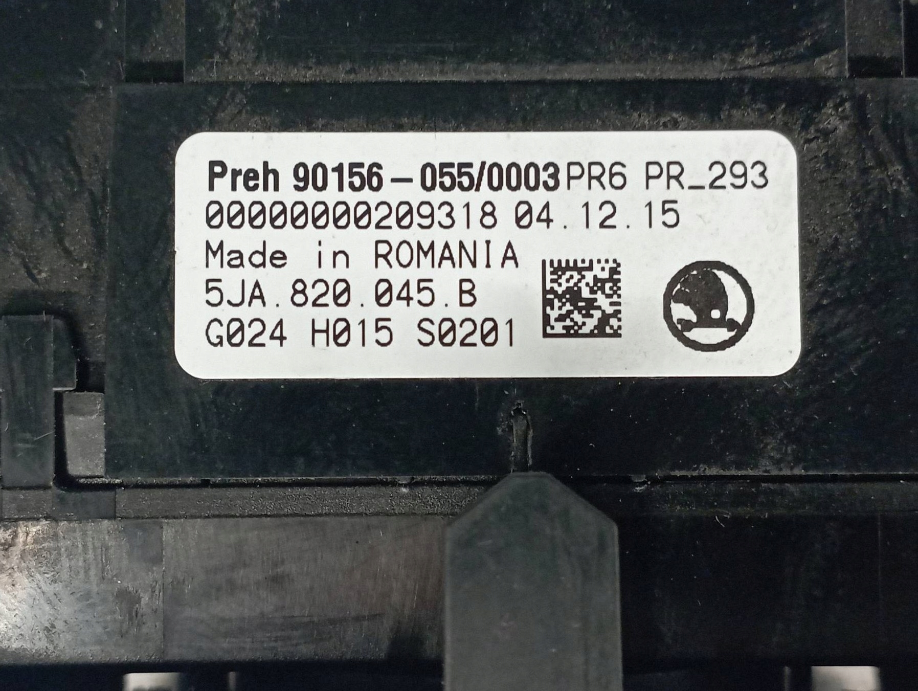 PANEL BOCCHETTE MANA AC 5JA820045B Skoda Rapid e (2012-2019)