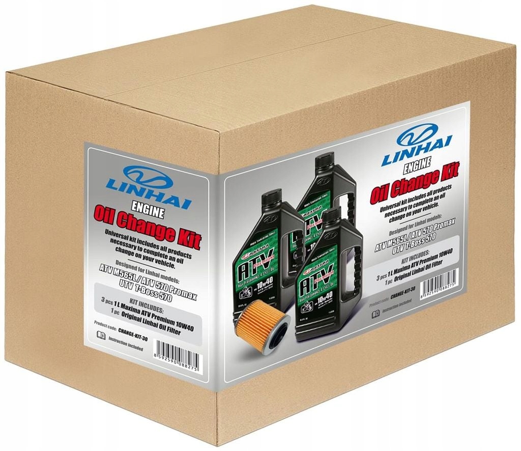 Súprava na výmenu motorového oleja filter Linhai M565L, M570L, Promax 570 &